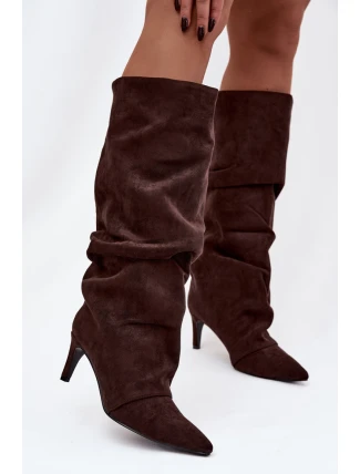 Kozačky na podpatku  model 221151 Step in style