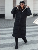 Dámská zimní bunda GLAMPUFF oboustranná prošívaná bunda s kapucí černá FashionStreet TY4606