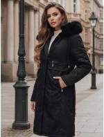 Dámská zimní bunda parka s kožešinou černá FashionStreet TY5111