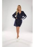 Krátký dámský župan De Lafense 626 Abigail, kapuce
