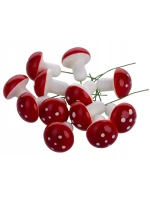 DEKORATIVNÍ HOUBA MUCHOMŮRKA NA DRÁTĚ 16KS