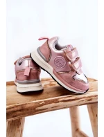 Dětská sportovní obuv na suchý zip Memory Foam System Big Star KK374180 růžove