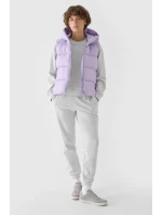 Dámský Péřový Bezrukávník S Kapucí Fialový 4F 4FWAW24TVJAF141-52S