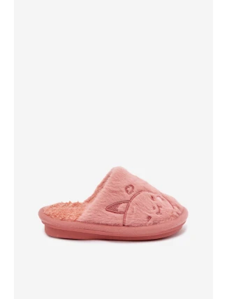 Dětské pantofle s kožíškem Růžové Norene