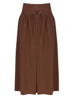 Sukně M722 hnědá - Figl Sukně M722 hnědá - Figl