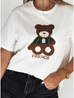 Dámské tričko BAREN ecru FashionStreet RY2565