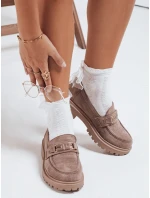 Dámské semišové béžové mokasíny FashionStreet ZY1126 Dámské semišové béžové mokasíny FashionStreet ZY1126