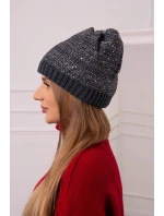 Dámská čepice Amira K359 graphite+white