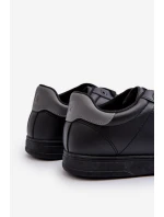Nízké pánské tenisky z ekologické kůže Big Star NN174284 černé