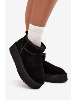 Semišové dámské zimní boty na platformě Vinceza 97962 Černé Semišové dámské zimní boty na platformě Vinceza 97962 Černé