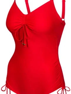 Dámské jednodílné plavky ALEXA červené - AQUA SPEED