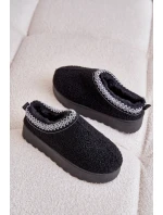 Dámské Sněhule Na Platformě S Vyšíváním Černé Tirissa