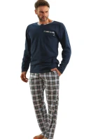 PÁNSKÉ PYŽAMO S DLOUHÝMI RUKÁVY Z ŽAKÁRU PÁNSKÉ PYŽAMO S DLOUHÝMI RUKÁVY Z ŽAKÁRU