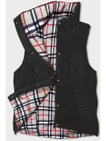 Oboustranná černá dámská vesta (2383-1) Oboustranná černá dámská vesta (2383-1)