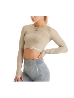 GymHero Longsleeve LONG-SAND Béžové M/L