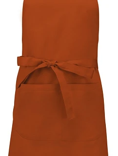 Kariban K 885 Zástěra s laclem 20.K885 burnt orange