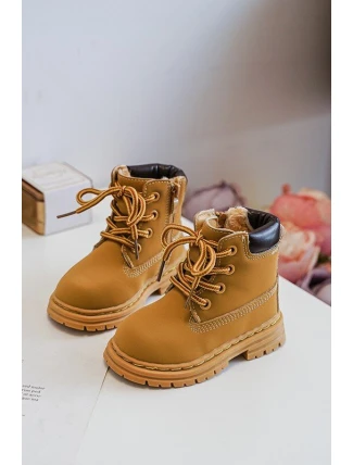 Dětské Trapery Botky Na Zip Camel Bansi