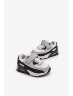 Dětské tenisky na suchý zip šedé Krissandra