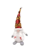 DEKORATIVNÍ TRPASLÍK S KOUZELNÝMI FLITRY 35CM BÍLÝ