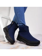 Zimní sněhové boty nepromokavé tmavě modré DK