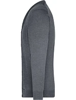 Daiber JN 661 Pánský pletený cardigan s výstřihem do V 02.0661 grey heather Daiber JN 661 Pánský pletený cardigan s výstřihem do V 02.0661 grey heather