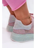 Zdobené sneakersy na platformě GOE RR2N4009 Multikolor Zdobené sneakersy na platformě GOE RR2N4009 Multikolor