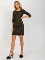 Dámské šaty LK SK 506068 černé a zlaté