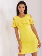 LK SK 506332 šaty.24 žlutá LK SK 506332 šaty.24 žlutá