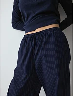 Kalhoty Mix & Match Trousers Poplin modré - TRIUMPH Kalhoty Mix & Match Trousers Poplin modré - TRIUMPH