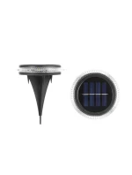 SOLÁRNÍ DISKOVÉ LAMPY PRO MONTÁŽ NA ZEM NEBO NA ZEĎ 2KS