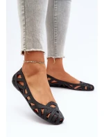 Dámské gumové baleríny černé Salam