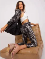 DHJ kalhoty SP 13926 7.52P černá a béžová