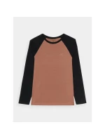 Chlapecký běžný hladký rukáv s dlouhým rukávem 4F Junior 4FJWAW24TLONM293-65S