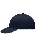Daiber MB 6541 Lehce broušená 6 panelová sandwich kšiltovka 03.6541 navy/white Daiber MB 6541 Lehce broušená 6 panelová sandwich kšiltovka 03.6541 navy/white