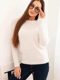 Svetr dámský z baby alpaky s dlouhým rukávem béžový