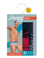 Pánské slipy Start Midi C2P box - BLUE - DARK COMBINATION - kombinace modré M008 - SLOGGI