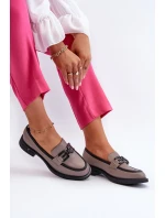 Elegantní dámské kožené mokasíny tmavě béžové Triana Elegantní dámské kožené mokasíny tmavě béžové Triana