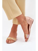 Kožené sandály Maciejka 01971-72 růžové zlato