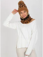 Dámská čepice AT CZ CM 319 hnědá Dámská čepice AT CZ CM 319 hnědá