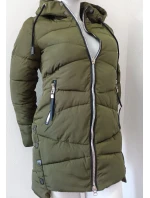 Dámská zimní bunda s kapucí ty0136 zelená - Goodlooking