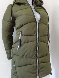 Dámská zimní bunda s kapucí ty0136 zelená - Goodlooking