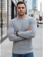 Pánský světle šedý svetr FashionStreet WX1989