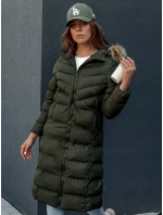 Dámský zimní kabát LUXWARM zelený FashionStreet TY4377 Dámský zimní kabát LUXWARM zelený FashionStreet TY4377