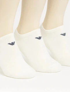 Emporio Armani Calza ponožky na nohy bavlněné bílé pohodlné 3-Pack