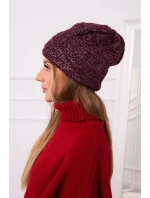 Fleecová čepice Edyta K298 tmavě fialová Fleecová čepice Edyta K298 tmavě fialová