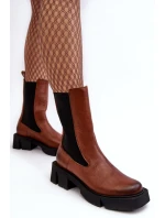 Dámské boty s kotníkem Laura Messi 2693/229 Hnědé