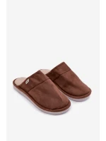 Pánské hnědé pantofle Selomir