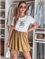 Dámská mini sukně PUFFELLA hnědá FashionStreet CY0499
