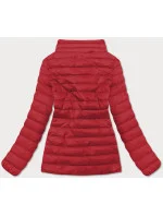 Tmavě červená lehká dámská prošívaná bunda (20311-275) Tmavě červená lehká dámská prošívaná bunda (20311-275)