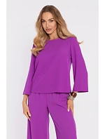 M905 Elegantní halenka s volnými rukávy - levandulová M905 Elegantní halenka s volnými rukávy - levandulová